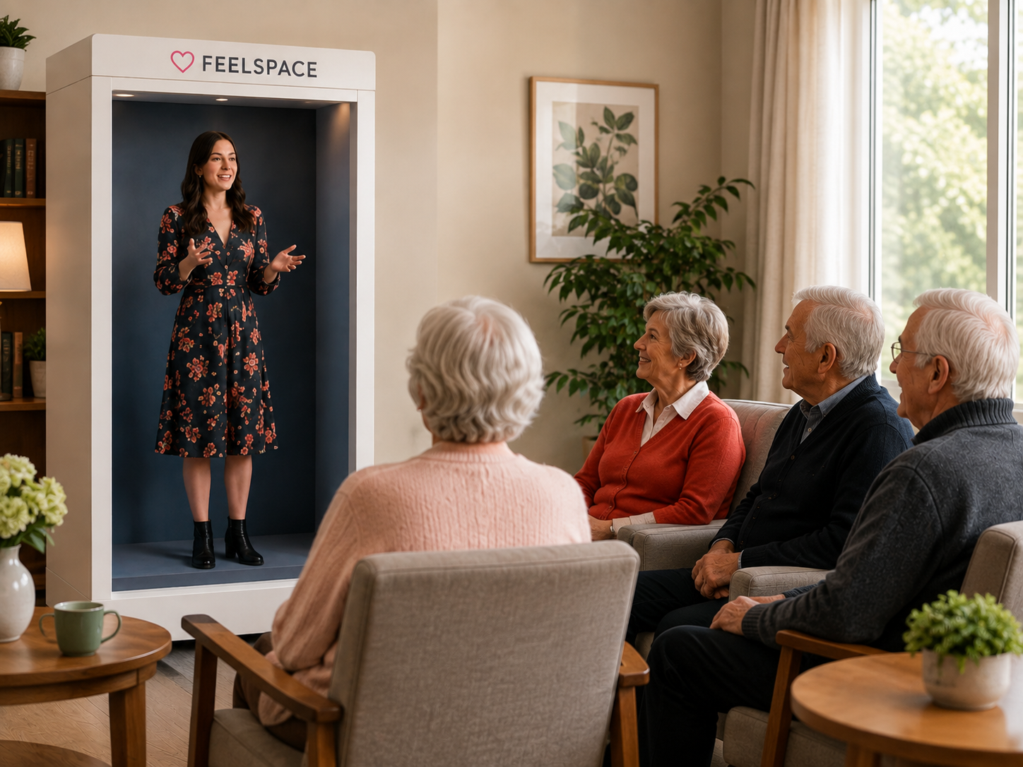 Talent connecting with aged care audiences through Feelspace